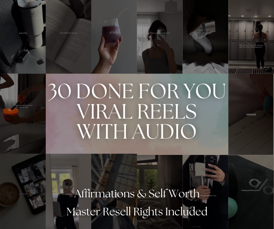 30+ Exclusive Done For You Reels