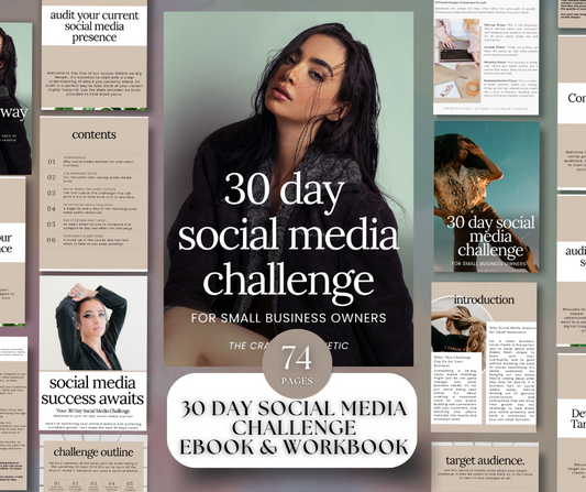 30 Day Social Media Challenge EBook & Workbook