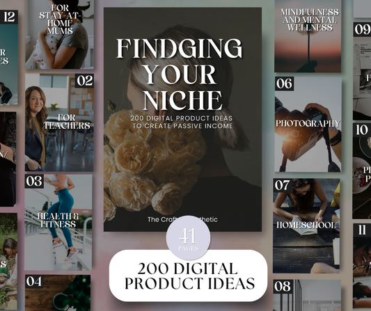 200 Digital Product Ideas | Finding Your Niche