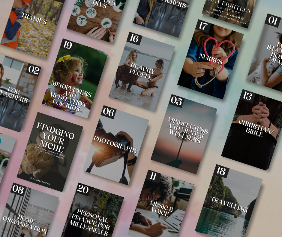 200 Digital Product Ideas | Finding Your Niche