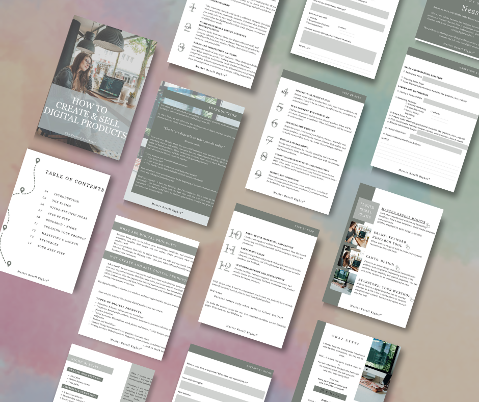 How To Create & Sell Digital Products Lead Magnet