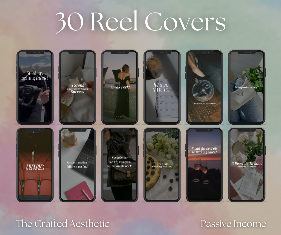 Vol 1. Instagram Reels, Hooks, Captions & Reel Covers