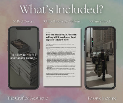Vol 1. Instagram Reels, Hooks, Captions & Reel Covers