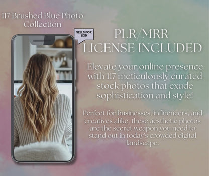 115 Brushed Blue Stock Images